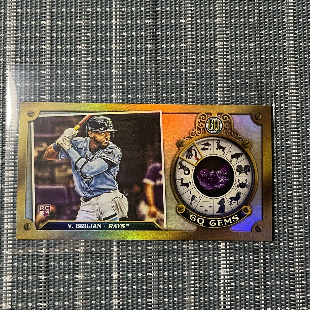 🌸 Vidal Brujan Tampa Bay Rays, 2022 Topps GQ Gems Rookie Card, Card # GGM-1